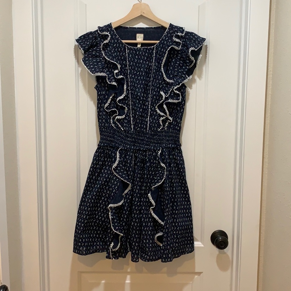 LA VIE Rebecca Taylor Ikat Leaf dress
